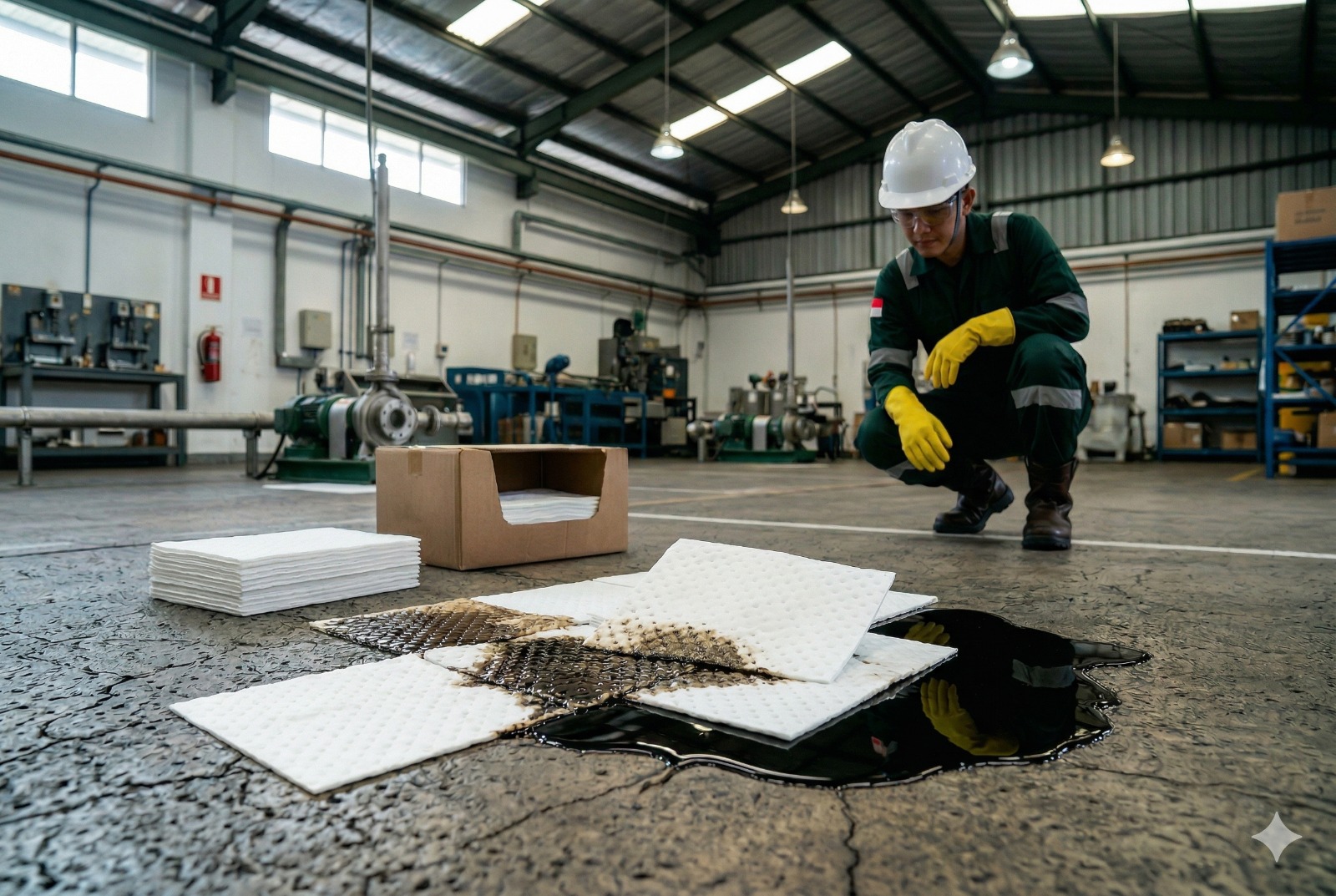 Differences Between Oil Only, Universal, and Chemical Absorbents for Industry | Berkat Safety